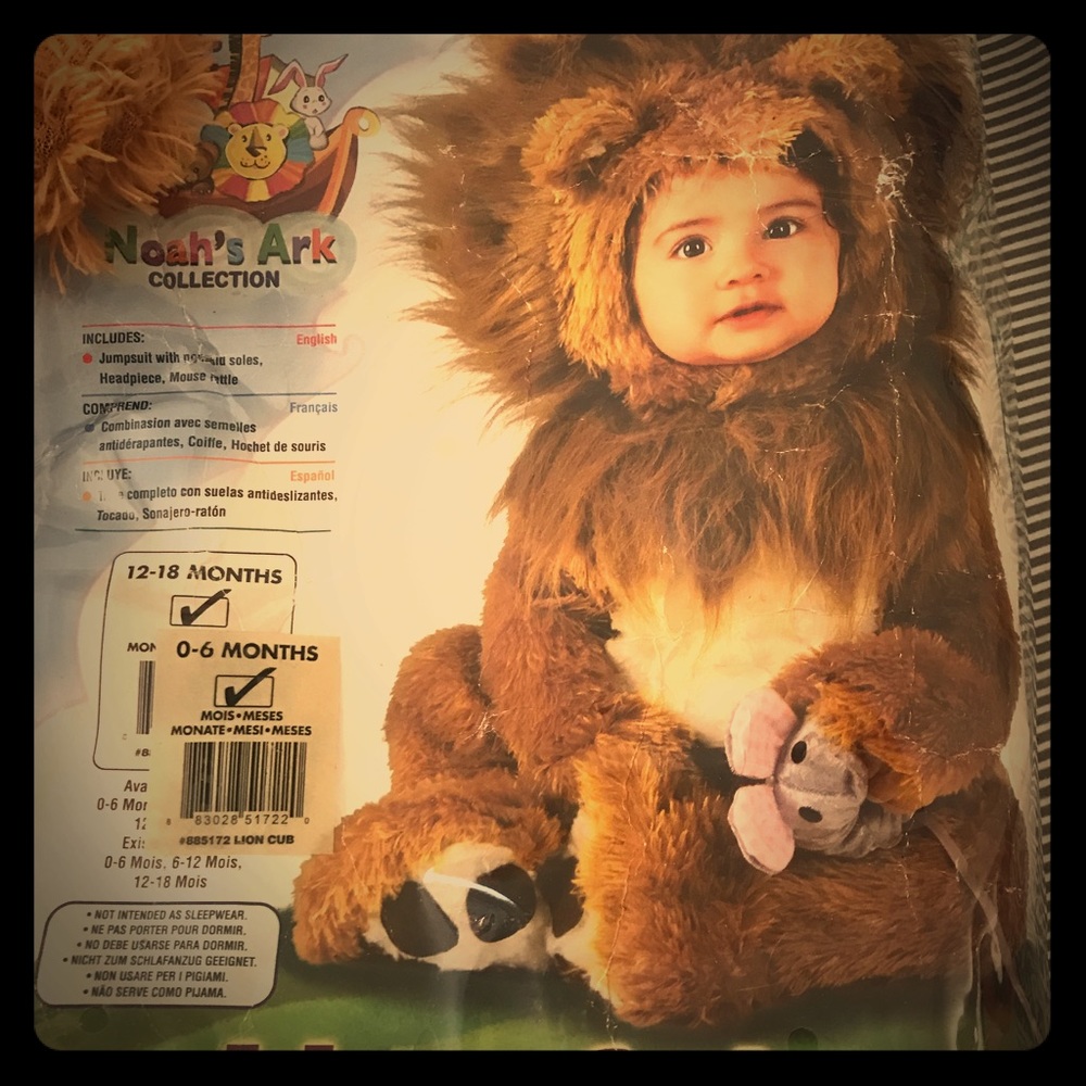 Baby lion costume 0-6 months